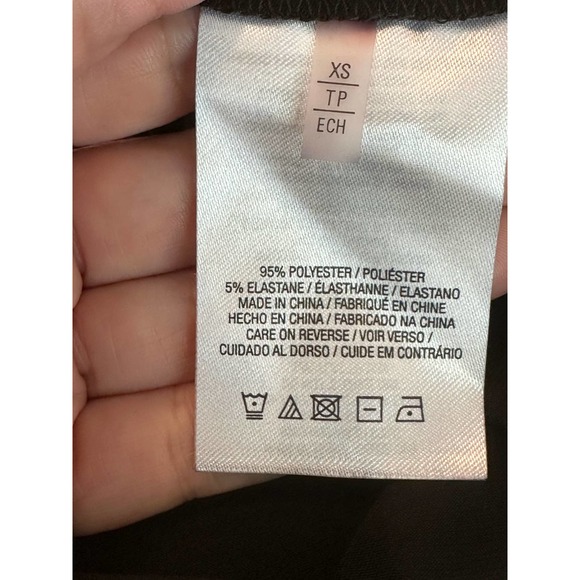 Tahari black with white trim 3/4 sleeves belted mini dress size XS - Picture 6 of 13